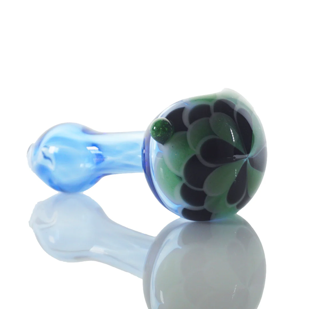 4.25" Glitter Flower Head Pipe - Image 2