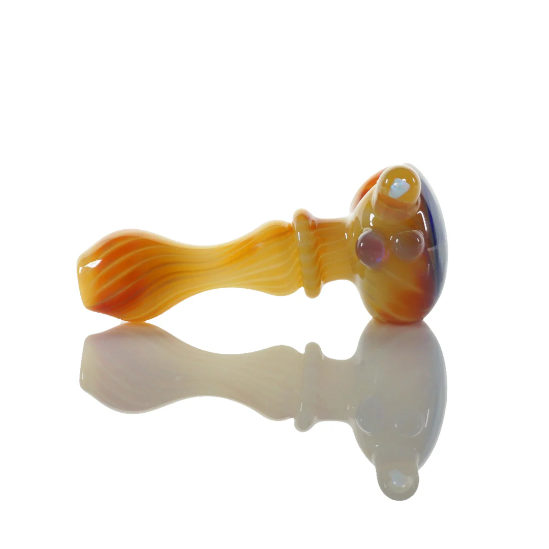 4" Serendipity Pipe With Opal Marble - Image 4