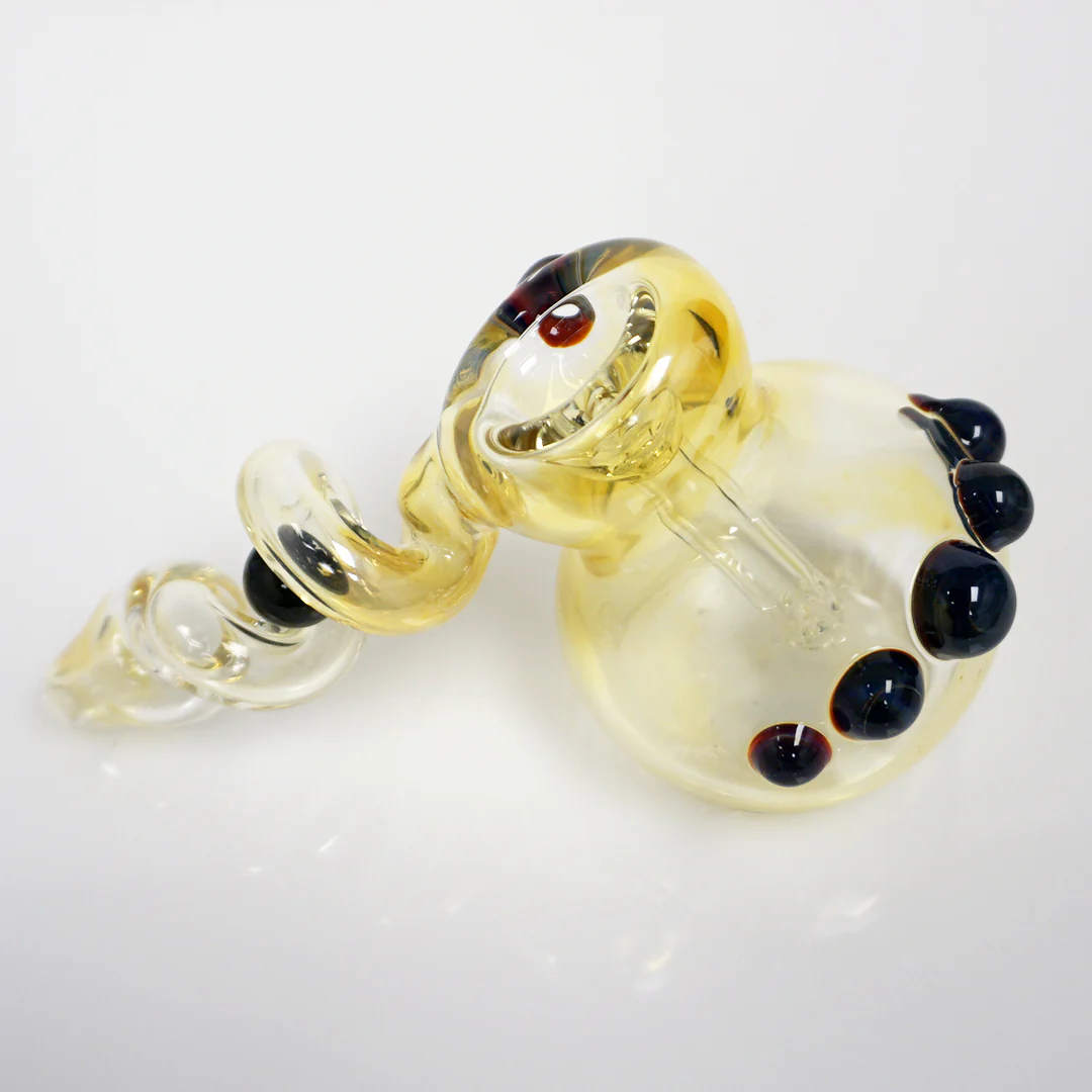 5" Trapped Marble Fumed Bubbler Pipe - Image 4