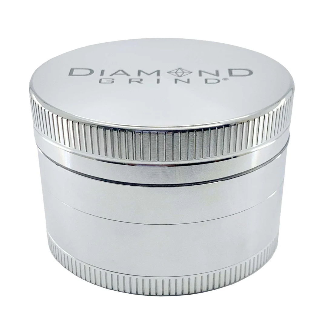Diamond Grind 50mm 4pc Silver Grinder - Image 3
