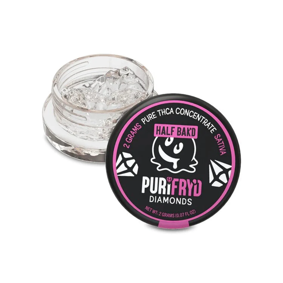 Half Bak'd Purifry'd THC-A Diamonds Concentrate | 2g - Image 4