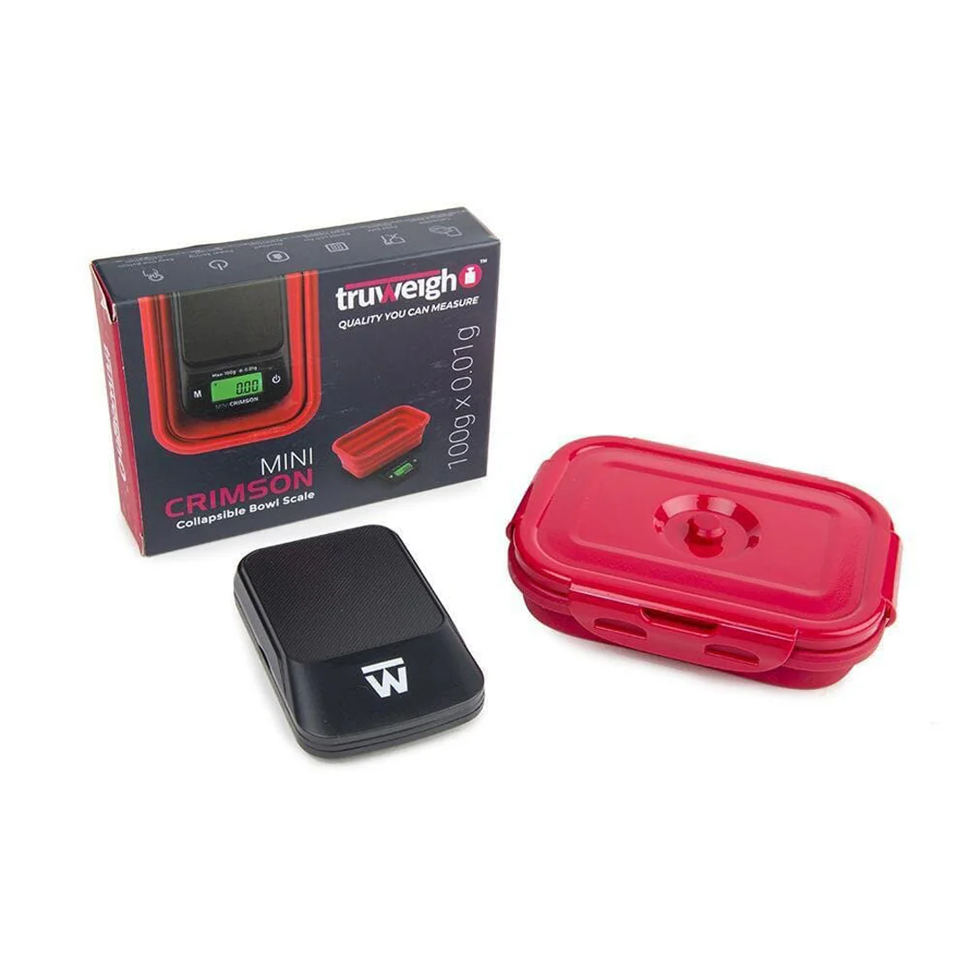 Truweigh Mini Crimson Collapsible Bowl 100g x .01g Scale - Image 10