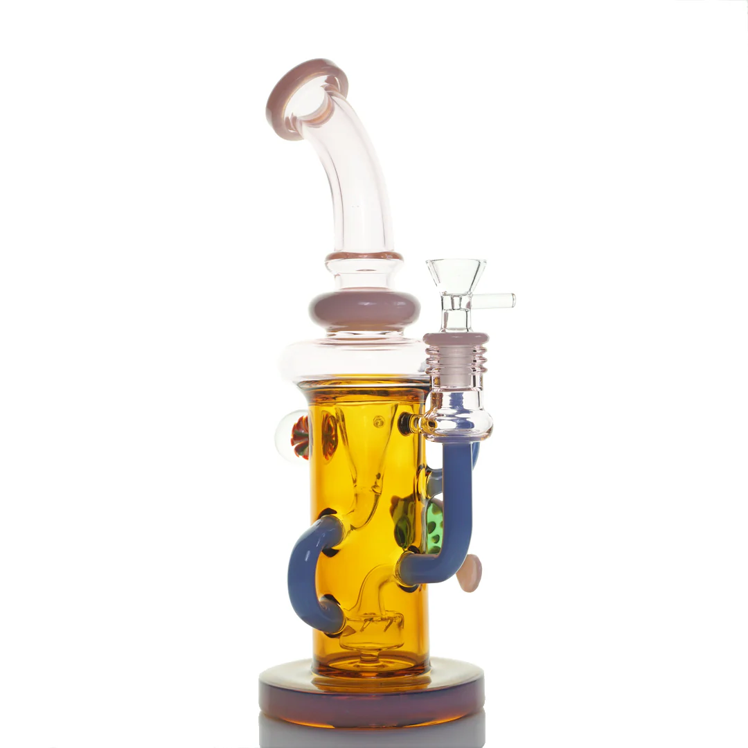 11" Multicolored Fish Water Pipe - Image 3